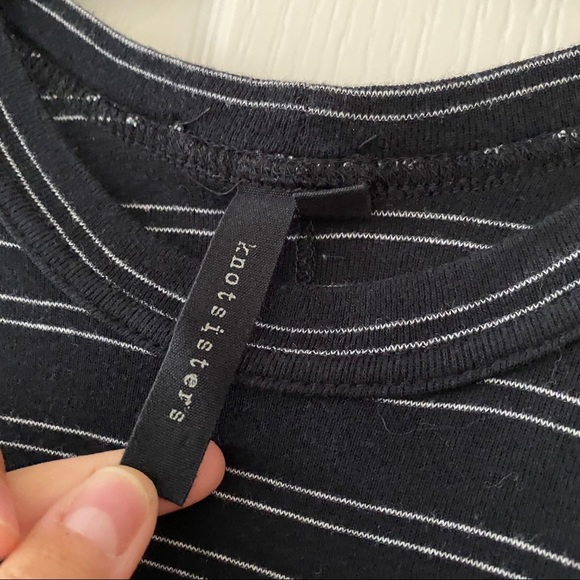Knot Sisters Black Stripped Dress - Picture 4 of 6